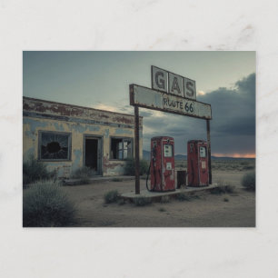 Carte Postale Station-service Route 66