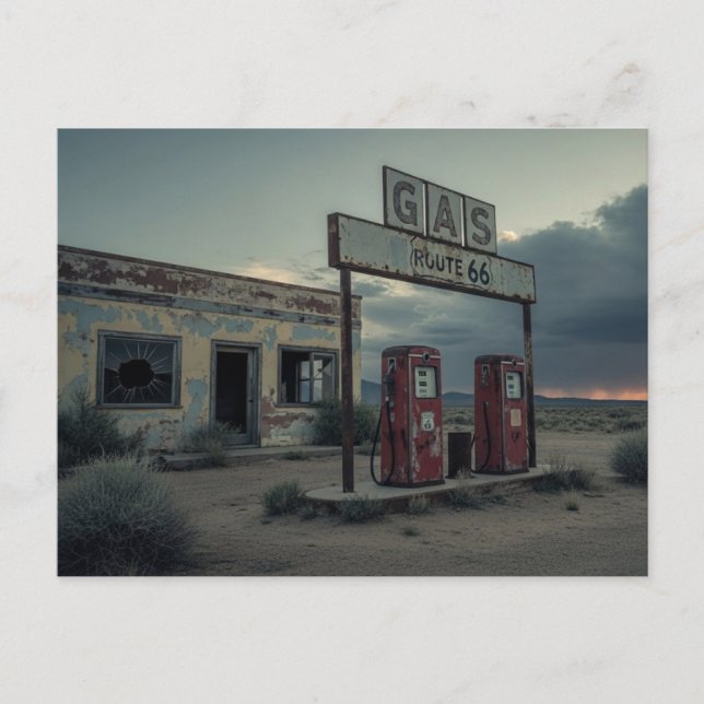 Carte Postale Station-service Route 66 (Devant)