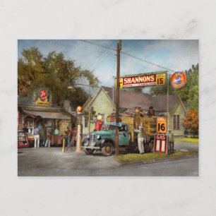 Carte Postale Station-service - Shannon's super gasolines 1939