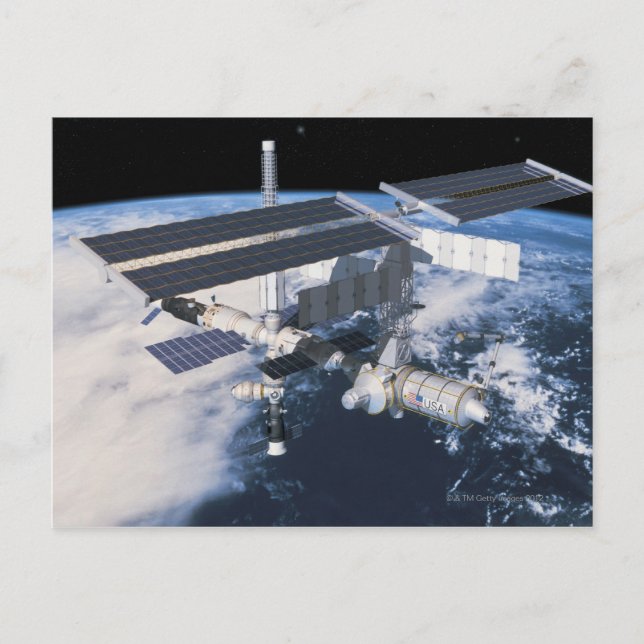Carte Postale Station spatiale en Orbit 9 (Devant)