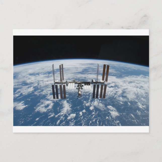 Carte Postale Station spatiale internationale — vue d'Atlantis (Devant)