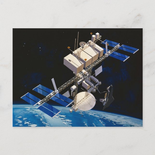 Carte Postale Station spatiale Orbite Terre 10 (Devant)