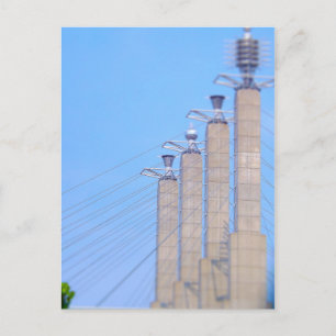 Carte Postale Stations Sky Pylon Casquettes Centre-ville Kansas 