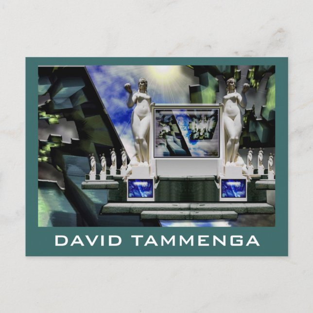 Carte Postale Statue-1FN, DAVID TAMMENGA (Devant)