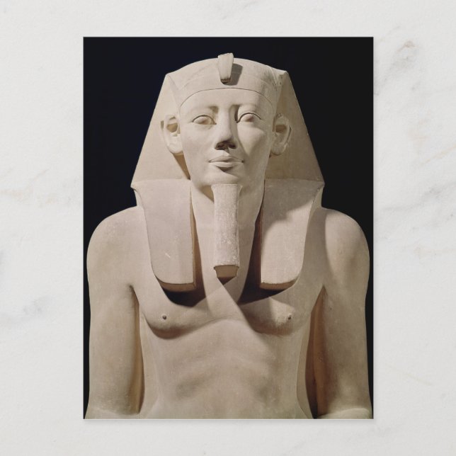 Carte Postale Statue assise Sesostris I, à l'origine mortuaire (Devant)