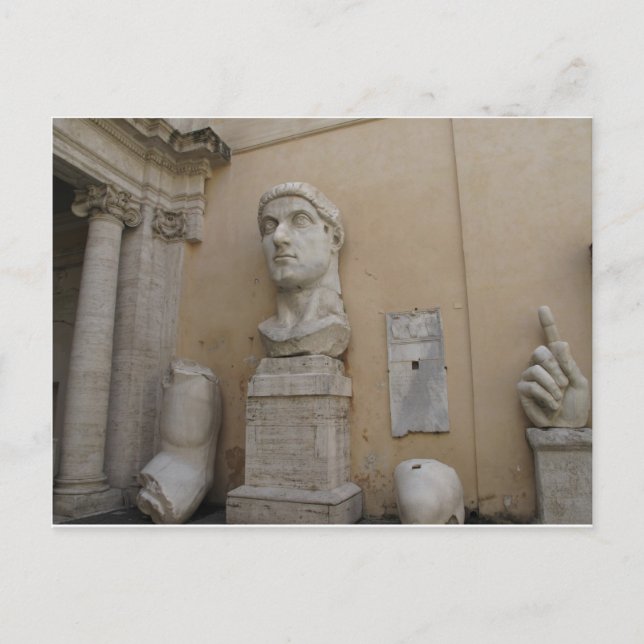 Carte Postale Statue colossale de Constantin (Devant)