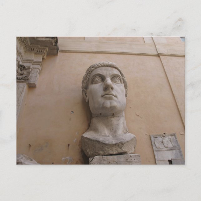 Carte Postale Statue colossale de Constantine, Rome, 315-220 CE. (Devant)