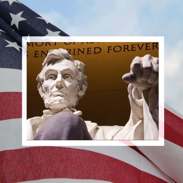 Carte Postale Statue d'Abraham Lincoln, mémorial Lincoln (Créateur téléchargé)