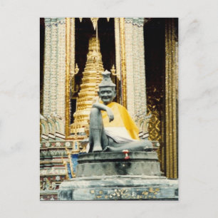 Carte Postale statue de Bangkok en or