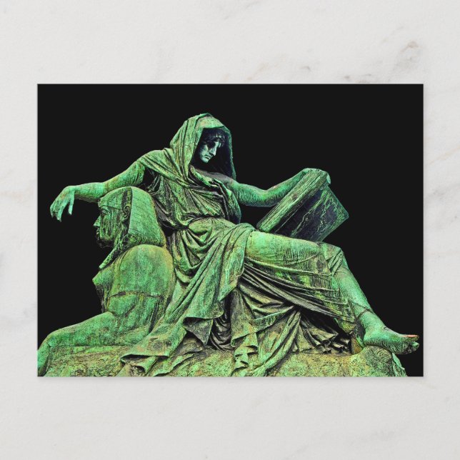 Carte Postale Statue de Bismarck, Berlin, Sibyl, Read, Sphinx (p (Devant)