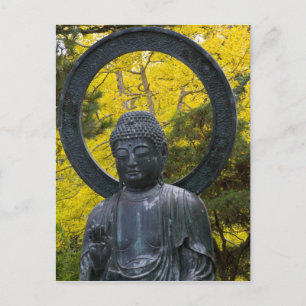 Carte Postale Statue de Bouddha dans les jardins japonais Golden
