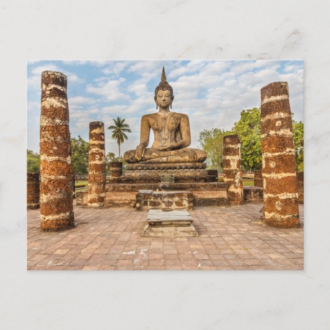 Carte Postale Statue de Bouddha, Wat Mahathat (Devant)