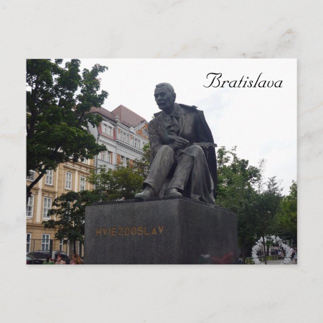 Carte Postale statue de bratislava hviezdoslav (Devant)