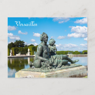 Carte Postale Statue de bronze dans le jardin du château de Vers
