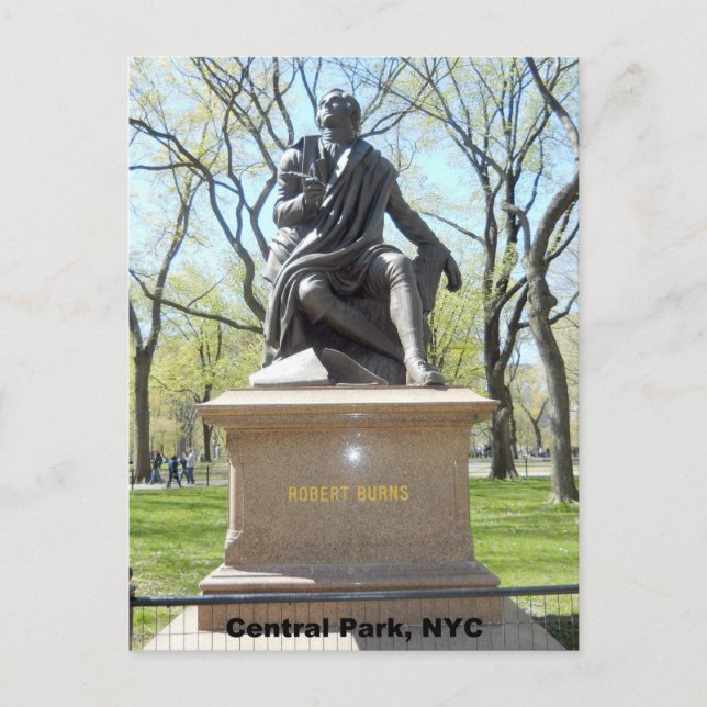 Carte Postale Statue de Central Park (Devant)