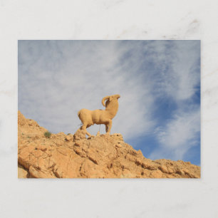 Carte Postale statue de chèvre tunisienne