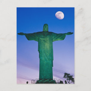 Carte Postale Statue de Cristo Redentor  Rio de Janeiro Brésil