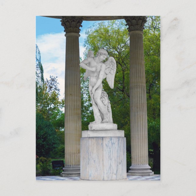 Carte Postale Statue de Cupidon, Temple de l'amour à Versailles (Devant)