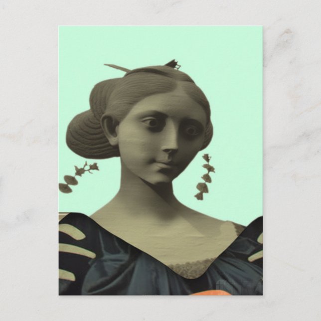 Carte Postale Statue de dame (Devant)