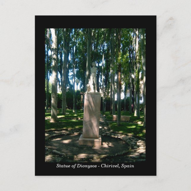 Carte Postale Statue de Dionysos - Chirivel, Almeria, Espagne (Devant)