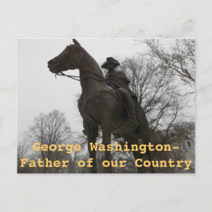 Carte Postale Statue de George Washington Morristown New Jersey