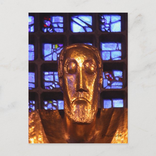 Carte Postale Statue de Jésus, Église du Souvenir de Kaiser Wilh (Devant)