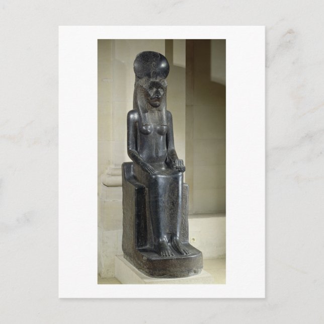 Carte Postale Statue de la déesse à tête de lion Sekhmet, de la (Devant)