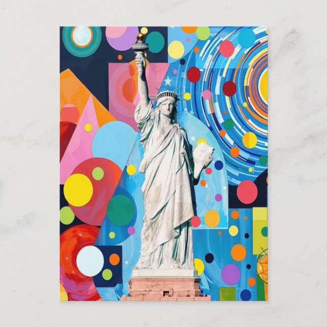 Carte Postale Statue de la Liberté (Devant)