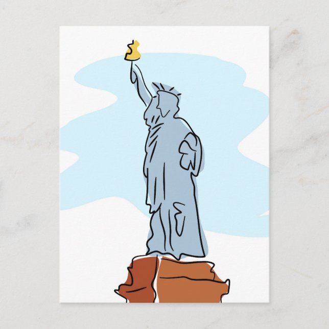 Carte Postale Statue de la Liberté (Devant)