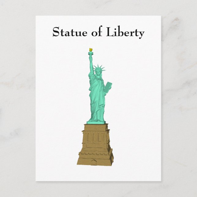 Carte postale : Statue de la Liberté (Devant)
