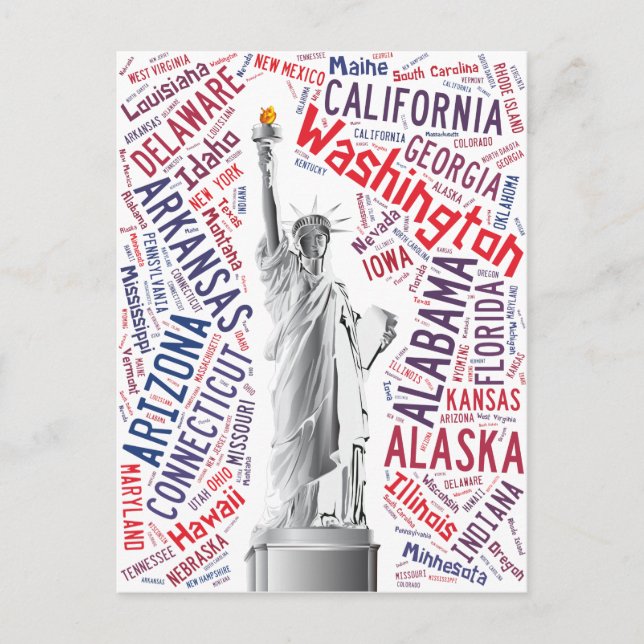 Carte Postale Statue de la Liberté (Devant)