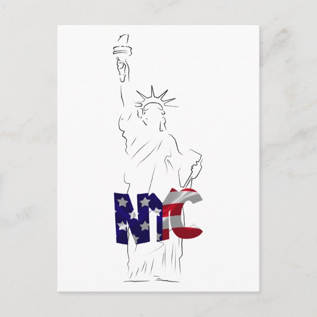 Carte Postale Statue de la Liberté (Devant)