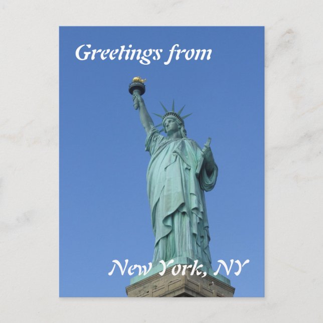 Carte Postale Statue de la Liberté (Devant)