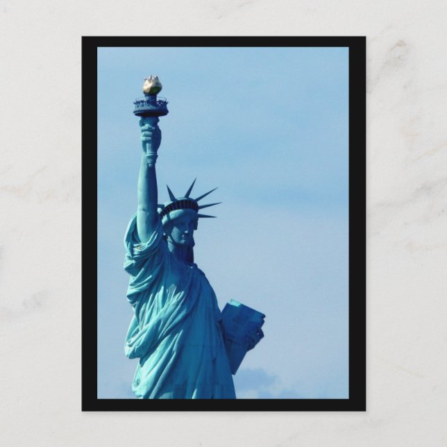 Carte Postale Statue de la Liberté Bleue (Devant)