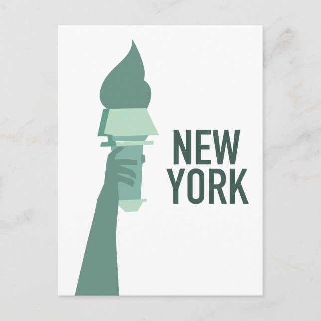 Carte Postale Statue de la Liberté de New York (Devant)