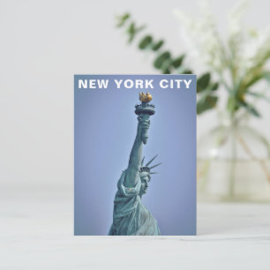 Carte Postale Statue de la Liberté de New York City Voyage Rétro