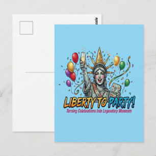 Carte Postale Statue de la Liberté Fête de la Statue de la Liber