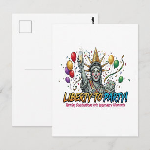 Carte Postale Statue de la Liberté Fête de la Statue de la Liber