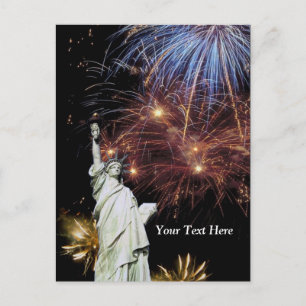 Carte Postale Statue de la Liberté - Fête de l'Indépendance
