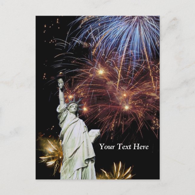 Carte Postale Statue de la Liberté - Fête de l'Indépendance (Devant)