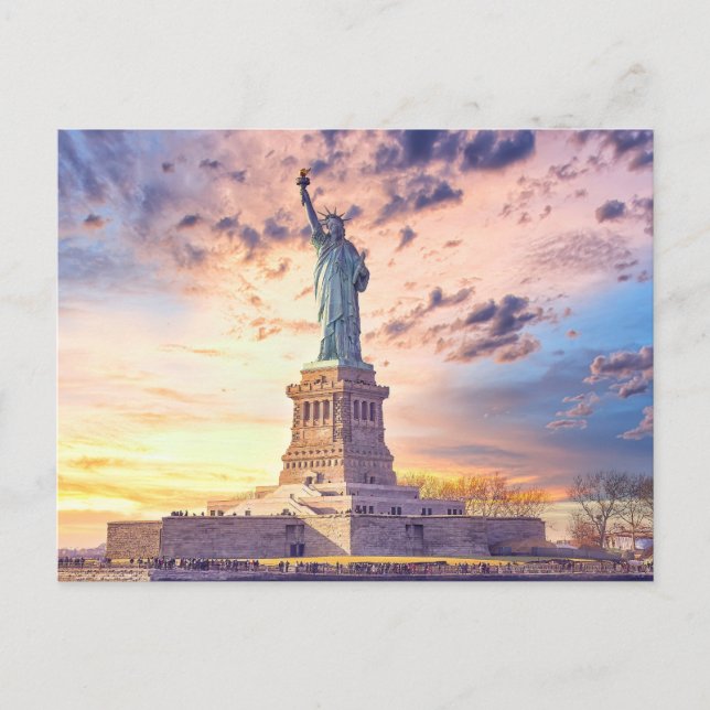 Carte Postale Statue De La Liberté, New York, États-Unis (Devant)