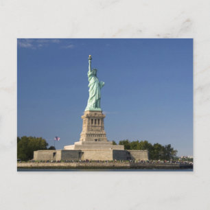Carte Postale Statue de la Liberté sur l'île de Liberty à New 2