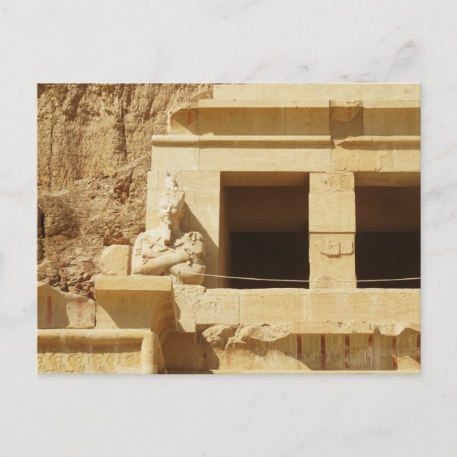 Carte Postale Statue de la reine Hatshepsut, temple Hatshepsut, (Devant)