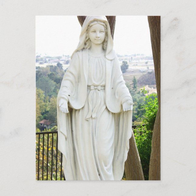 Carte Postale Statue de la Vierge Marie (Devant)