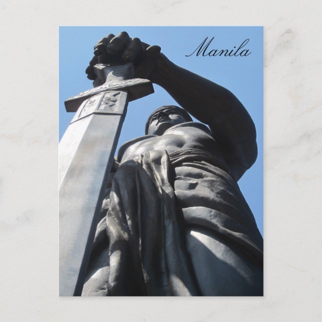 Carte Postale statue de l'épée manille (Devant)