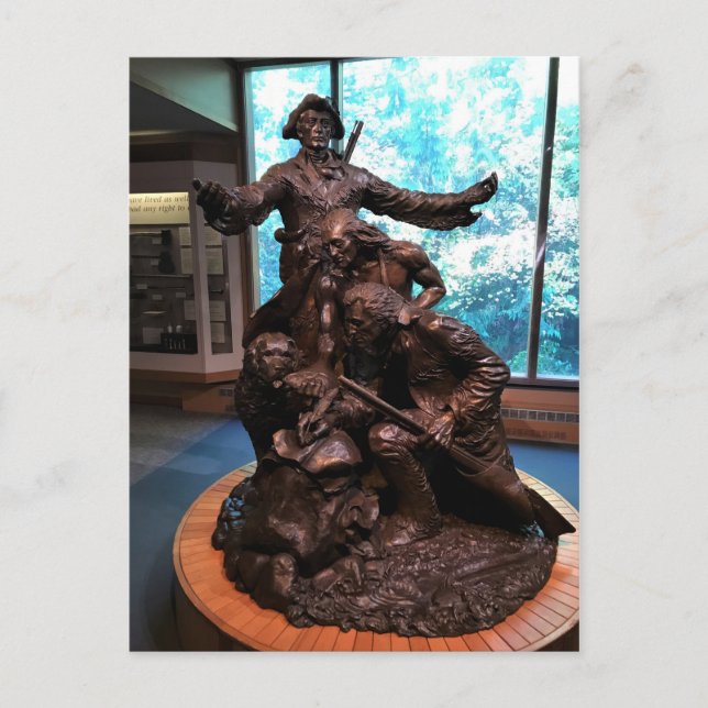 Carte Postale Statue de Lewis & Clark, Fort Clatsop, Oregon (Devant)