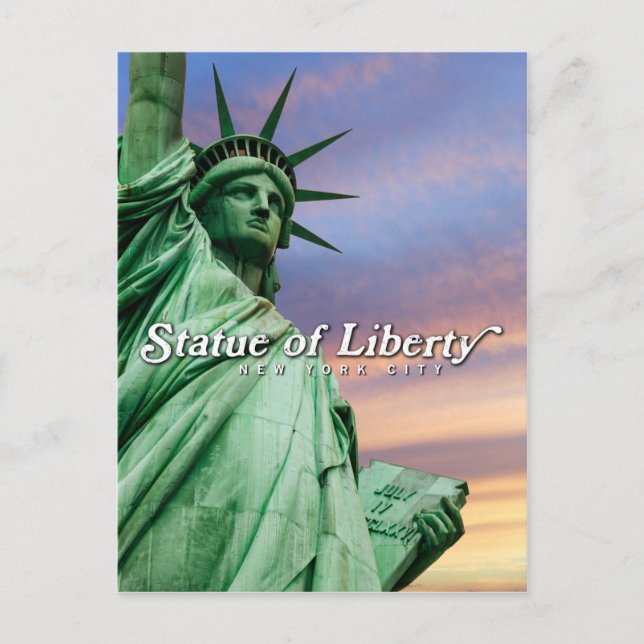 Carte Postale statue de liberté (Devant)