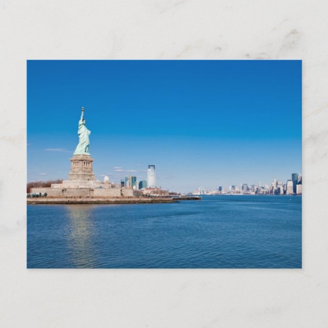 Carte Postale Statue de Liberty, Hudson River et Manhattan (Devant)