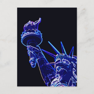 Carte Postale Statue de Liberty Pop Art