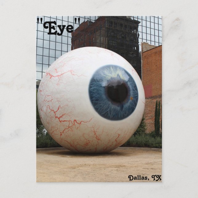 Carte Postale Statue de l'oeil n° 3 (Devant)
